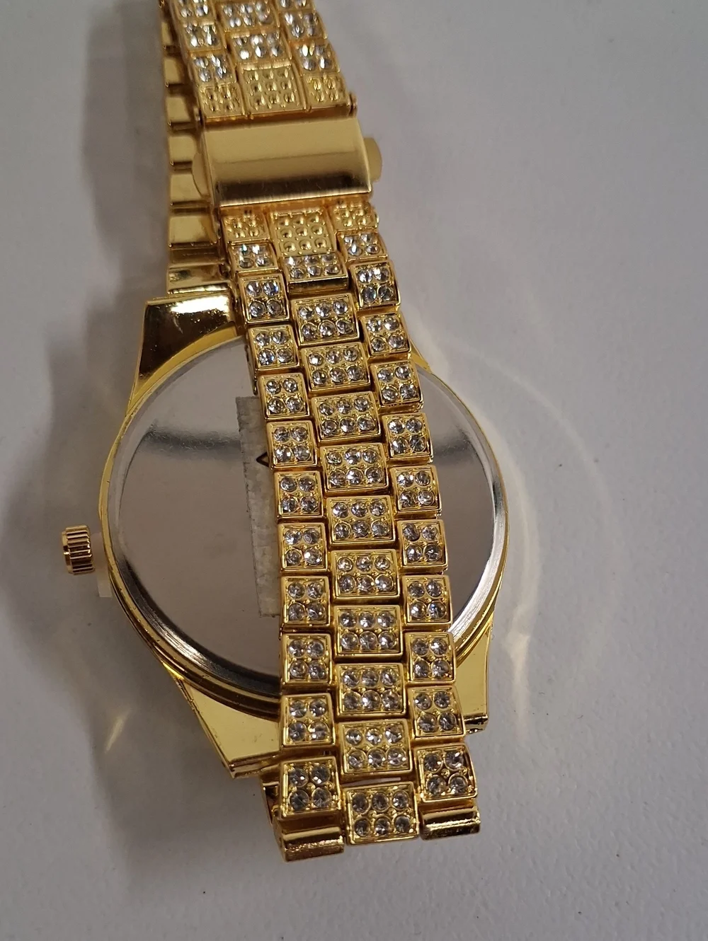 Mens Big Rocks with Roman Numerals Fully Iced Out Colorful Dial Watch